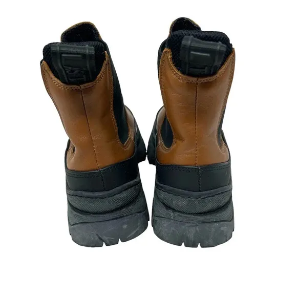 LAST Trail Chelsea Boots Leather/Rubber Foxing Tan Platform Size 36 US 5.5