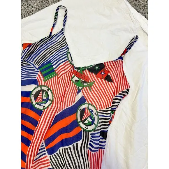 Lauren Ralph Lauren Multi Printed Shift Dress, Women’s Size 2, Nautical