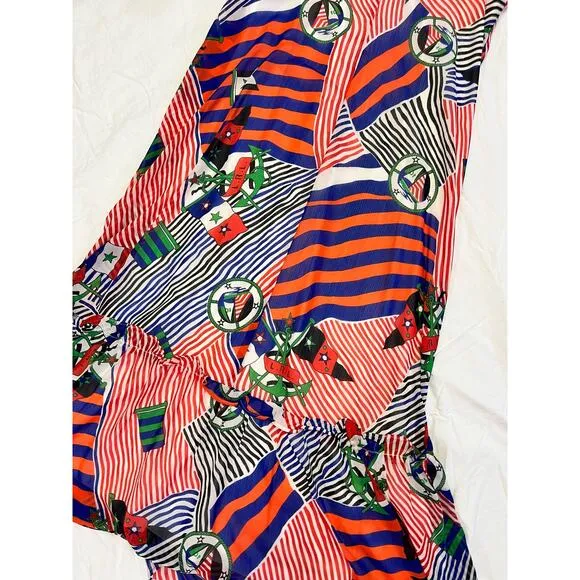 Lauren Ralph Lauren Multi Printed Shift Dress, Women’s Size 2, Nautical