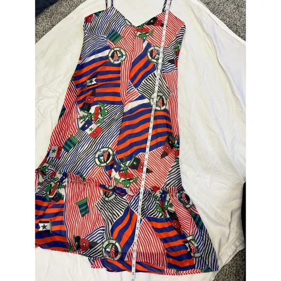 Lauren Ralph Lauren Multi Printed Shift Dress, Women’s Size 2, Nautical
