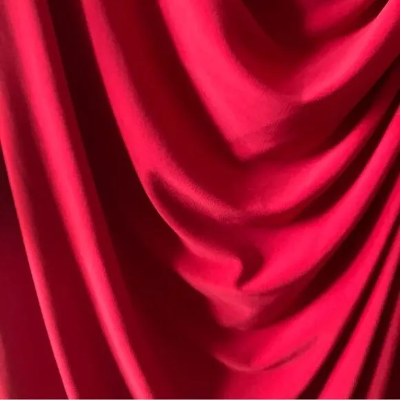 Lauren Ralph Lauren Red 90s Wrap Style Ruffle V Neck Long Sleeve Maxi Dress 20W