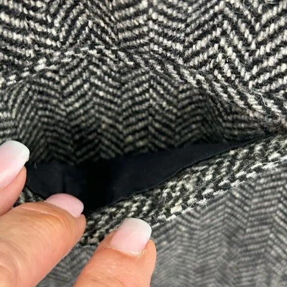 Lauren Ralph Lauren Women’s Gray Herringbone Lambs Wool Blend No Size Tag