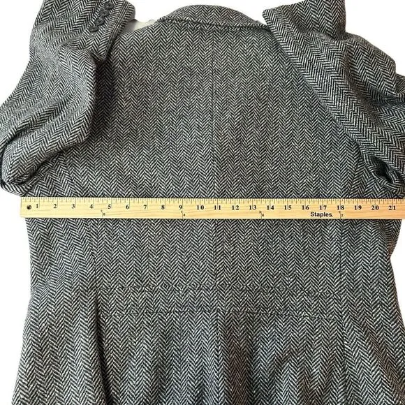 Lauren Ralph Lauren Women’s Gray Herringbone Lambs Wool Blend No Size Tag