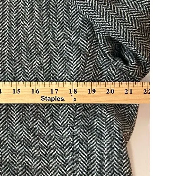 Lauren Ralph Lauren Women’s Gray Herringbone Lambs Wool Blend No Size Tag