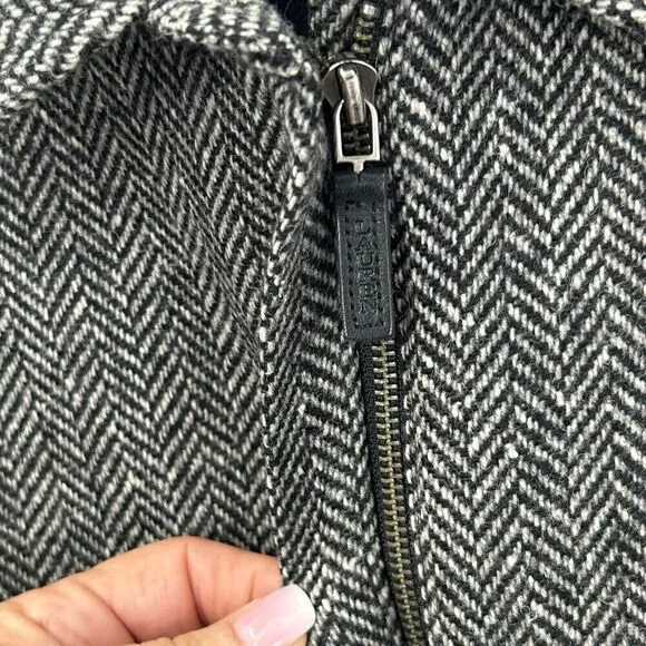 Lauren Ralph Lauren Women’s Gray Herringbone Lambs Wool Blend No Size Tag