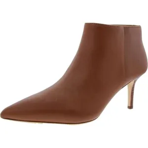 Lauren Ralph Lauren Womens Lizie Tan Leather Dressy Ankle Booties Shoes New