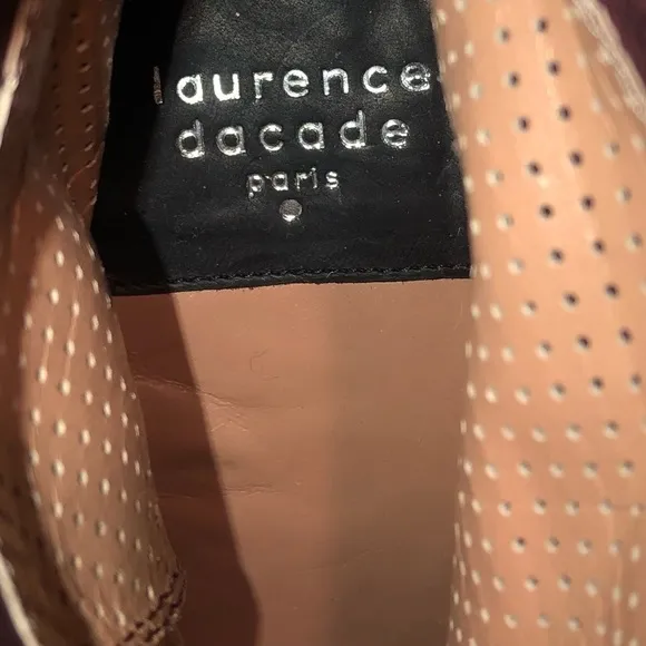 Laurence Dacade Paris Brown Italian Leather Boots Womens size 6.5