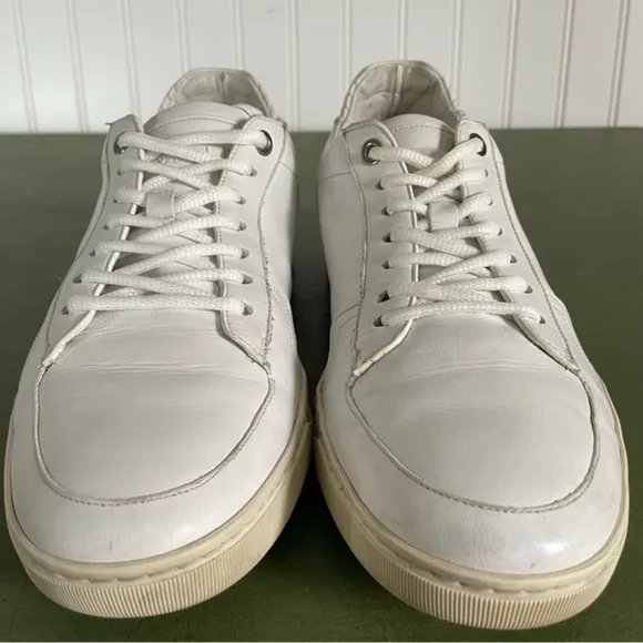 Lavati *Italy* Low-Top Sneakers/Casual Shoes in White Leather