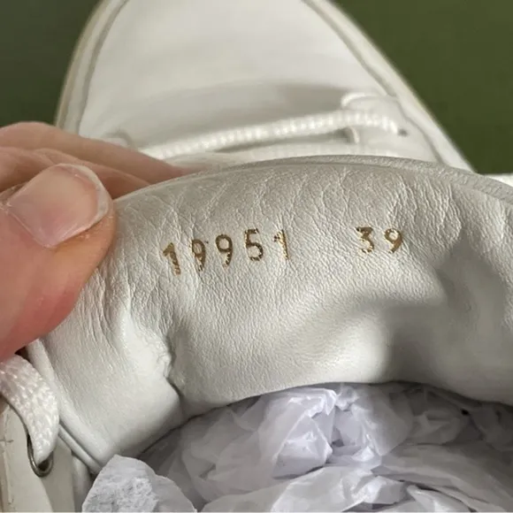Lavati *Italy* Low-Top Sneakers/Casual Shoes in White Leather