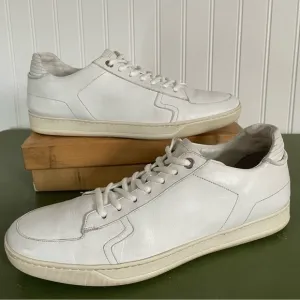 Lavati *Italy* Low-Top Sneakers/Casual Shoes in White Leather