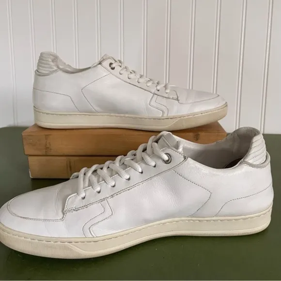 Lavati *Italy* Low-Top Sneakers/Casual Shoes in White Leather
