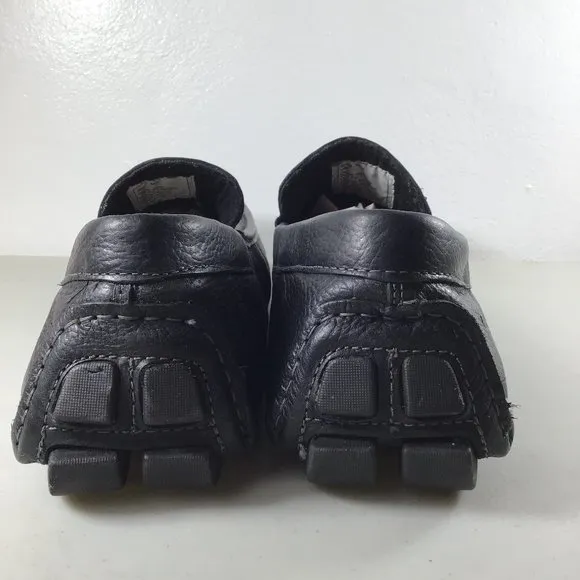 L.B. Evans Alton Leather Moccasin Black Size 14