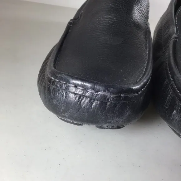L.B. Evans Alton Leather Moccasin Black Size 14