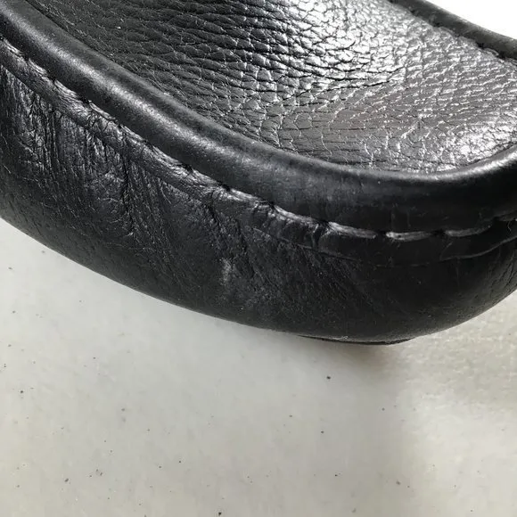 L.B. Evans Alton Leather Moccasin Black Size 14