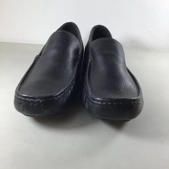 L.B. Evans Alton Leather Moccasin Black Size 14