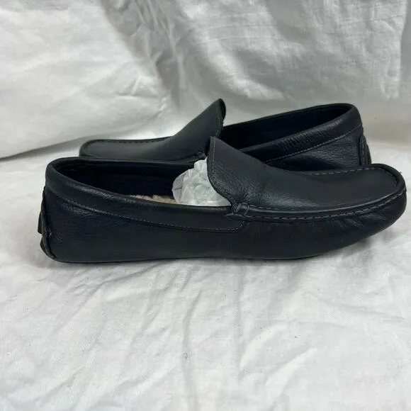 L.B Evans Leather Alton slip On Casual Slippers loafer  Faux Shearling NWOB