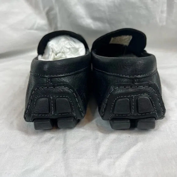 L.B Evans Leather Alton slip On Casual Slippers loafer  Faux Shearling NWOB