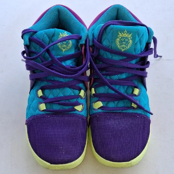LeBron James  Nike Purple and Blue High-Top Sneakers Size 9.5