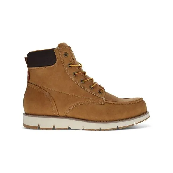LEVI'S Mens Brown Pull Tab Dean Round Toe Wedge Boots Shoes 12 M