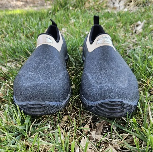 Lewis Clark Outdoor Black Khaki Pull On Rubber Ankle Duck Shoes Men's Size 11