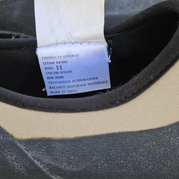 Lewis Clark Outdoor Black Khaki Pull On Rubber Ankle Duck Shoes Men's Size 11