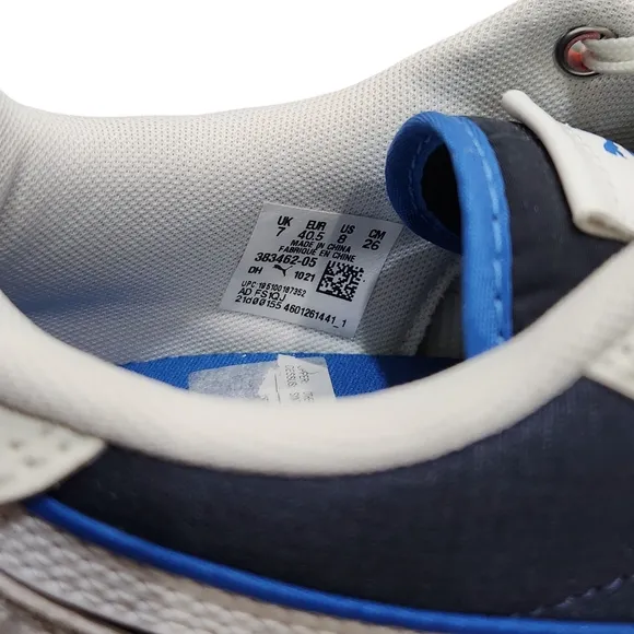 LIKE NEW Puma Royal Blue White Black Sneakers Lifestyle Shoes Sporty Style 8