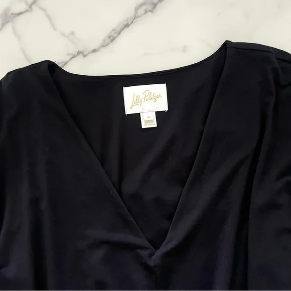 Lilly pulitzer adalyn mini dress Black Size 10 Jersey Quiet luxury minimalist