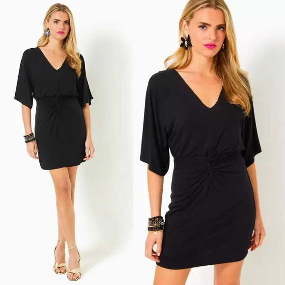 Lilly pulitzer adalyn mini dress Black Size 10 Jersey Quiet luxury minimalist