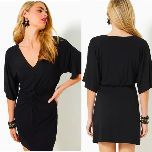 Lilly pulitzer adalyn mini dress Black Size 10 Jersey Quiet luxury minimalist