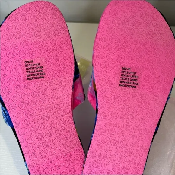 Lilly Pulitzer Maritime Slippers, Onyx Earned Stripes