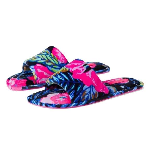 Lilly Pulitzer Maritime Slippers, Onyx Earned Stripes