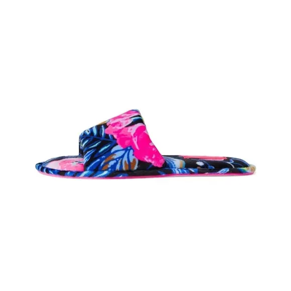 Lilly Pulitzer Maritime Slippers, Onyx Earned Stripes