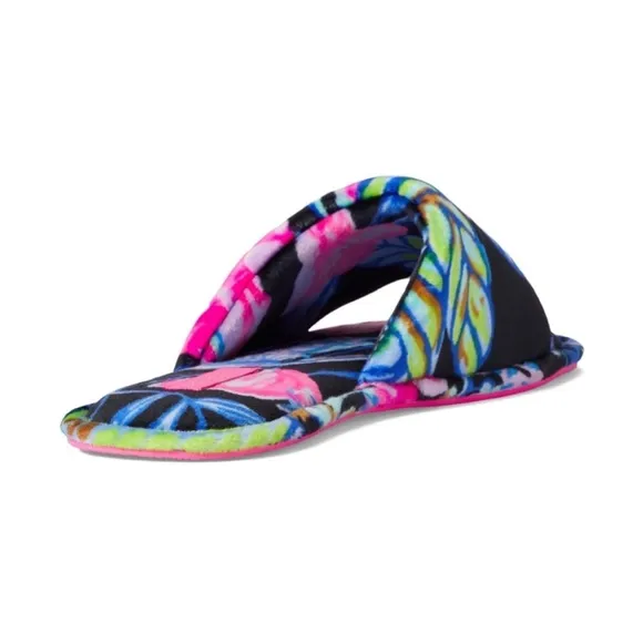 Lilly Pulitzer Maritime Slippers, Onyx Earned Stripes