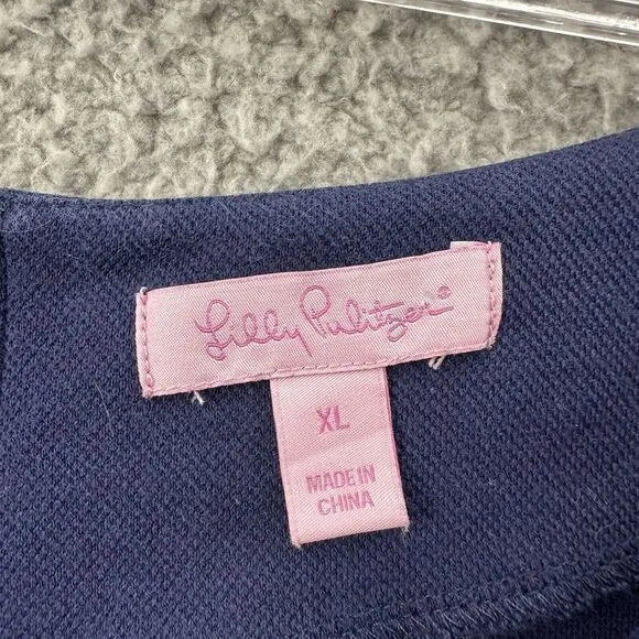 Lilly Pulitzer Women's XL Charlene Shift Dress Preppy Office Minimalist Career
