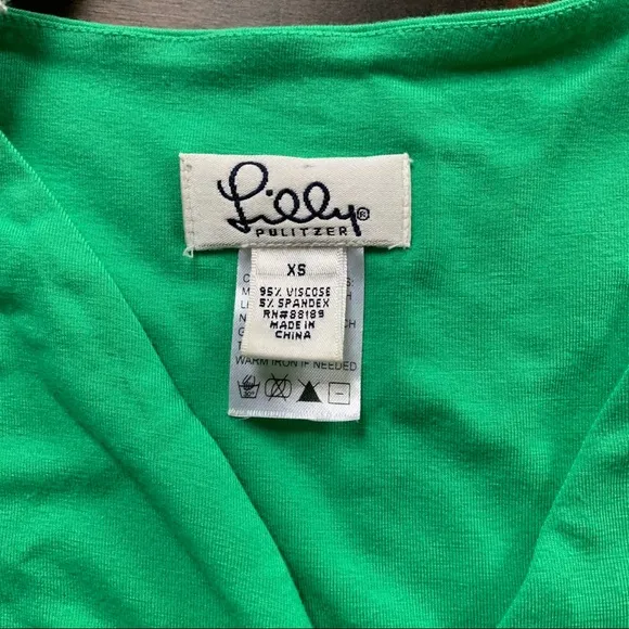 {Lily Pulitzer} Green‎ Wrap Midi Dress