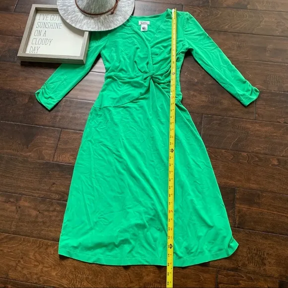 {Lily Pulitzer} Green‎ Wrap Midi Dress