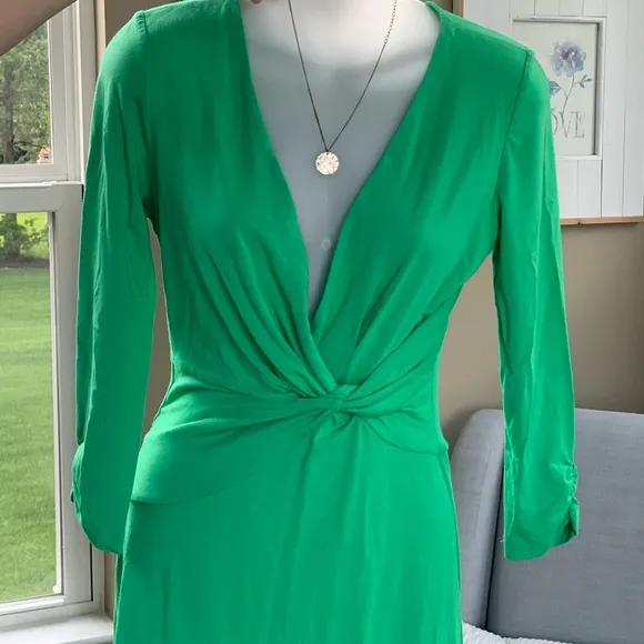 {Lily Pulitzer} Green‎ Wrap Midi Dress