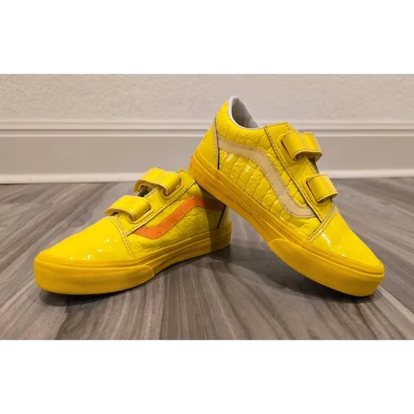 Limited Edition Vans Old Skool Haribo Goldbear Shoes Boys Size 1.5 Bright Yellow