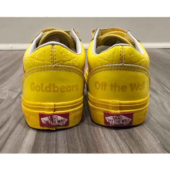 Limited Edition Vans Old Skool Haribo Goldbear Shoes Boys Size 1.5 Bright Yellow