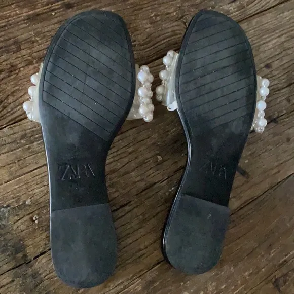 Limited Edition Zara Pearl Slide Slippers