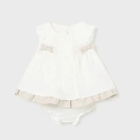 Linen Baby Boy Dressy Short Set Boutique Ivory Flax/Khaki Portrait Vacation NWT