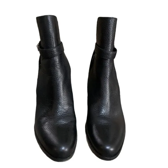 L.K.Bennette Dionne Black Leather Ankle Booties Size 36