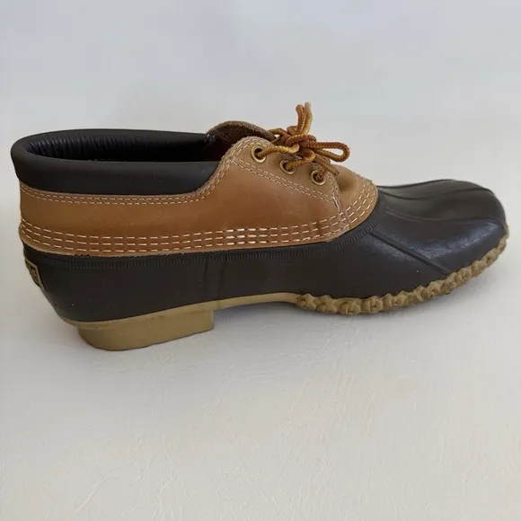 L.L. Bean Bean Boots Men's Size 11M Brown Rubber Moc Duck Shoes USA Made