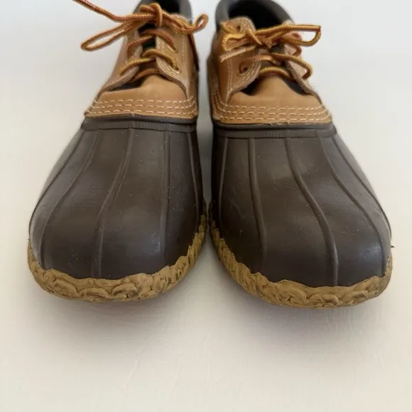 L.L. Bean Bean Boots Men's Size 11M Brown Rubber Moc Duck Shoes USA Made
