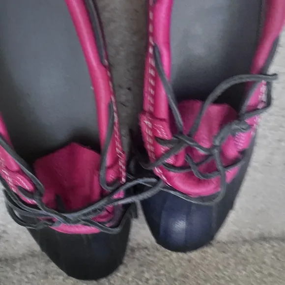 LL Bean Blue and Red Rain &amp; Snow Boots for All-Weather Comfort Men's size 11