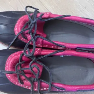 LL Bean Blue and Red Rain &amp; Snow Boots for All-Weather Comfort Men's size 11