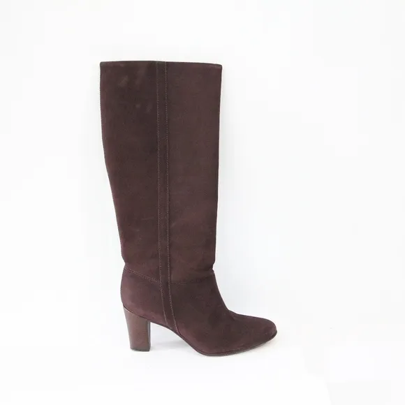 LL Bean Boots Women Leather Knee High sz 9 Dress Shoes Pull on style