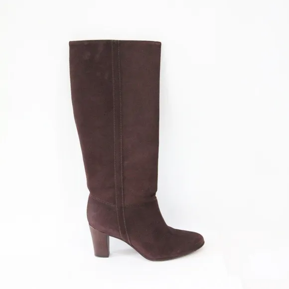 LL Bean Boots Women Leather Knee High sz 9 Dress Shoes Pull on style