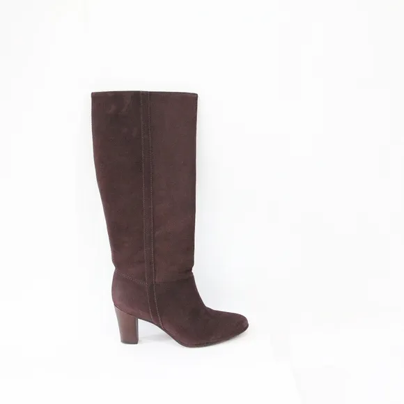LL Bean Boots Women Leather Knee High sz 9 Dress Shoes Pull on style