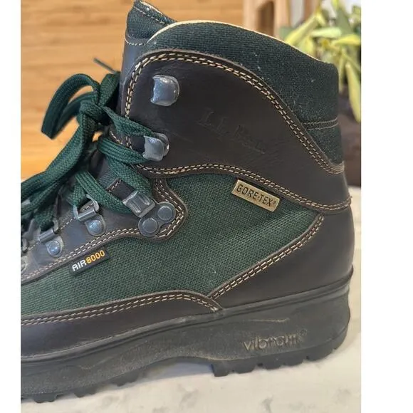 LL BEAN Cresta Air 8000 size  8 Gore-Tex Hiking Trail Boots Vibram Made Italy